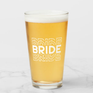 Bride Beer Glass