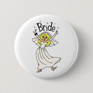 Bride (Blonde Hair) 2 Inch Round Button