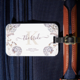 Bride Boho Luggage Tag