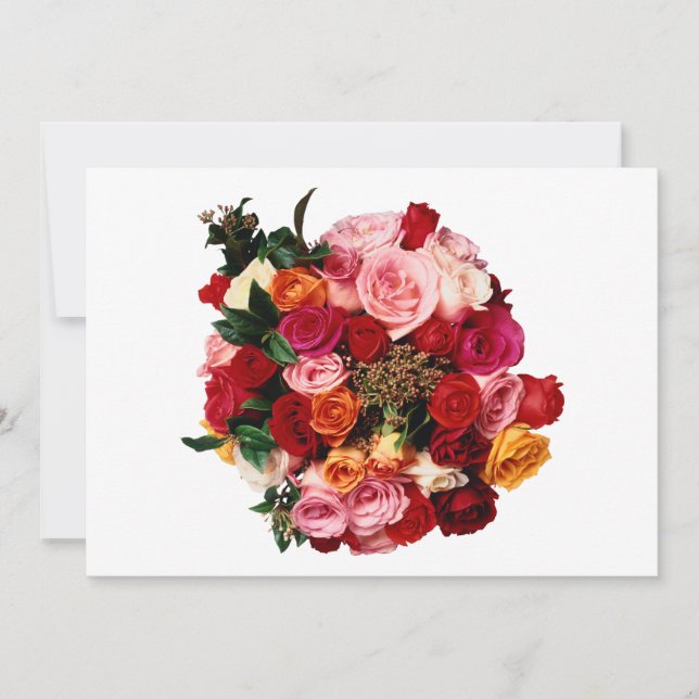 Bride Bouquet  Invitation (Front)