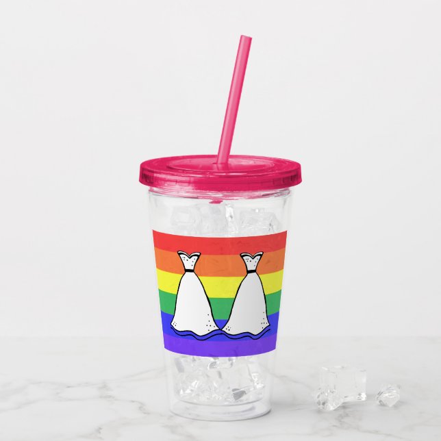 Bride & Bride Acrylic Tumbler (Back Ice)