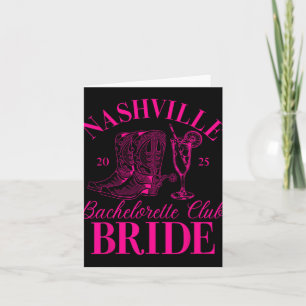 Bride Bridesmaid Nashville Bachelorette Bridal Par Card