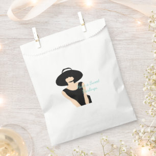 Bride & Bridesmaids Lady & Hat Bridal Shower Party Favour Bag