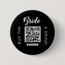 Bride Buy A Drink With QR Code Venmo Black