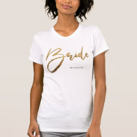 Bride Chic Gold Glitter Personalized