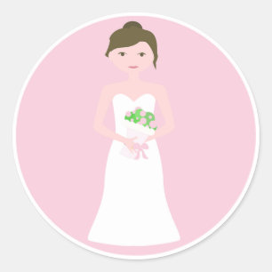 Bride Classic Round Sticker