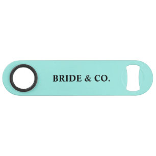 Bride & Co. Bridal Shower Turquoise Bar Key