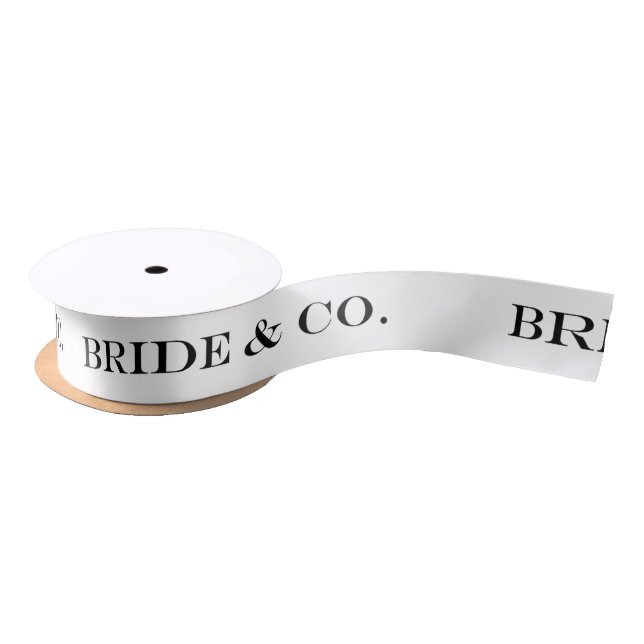 BRIDE & CO. Bride To Be Party Shower Party Ribbon Satin Ribbon (Spool)