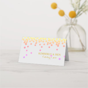 BRIDE & CO Ipanema Flamingo Polka Dot Party Table Place Card