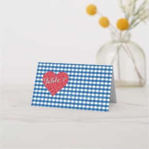 BRIDE & CO Kitsch Country Wedding Shower Party Place Card