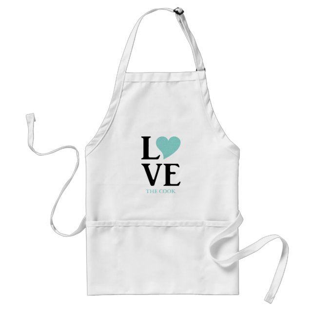 BRIDE & CO Love The Cook Tiara Shower Party Standard Apron (Front)