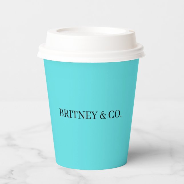 Bride & Co. Personalized Paper Cups (Front)