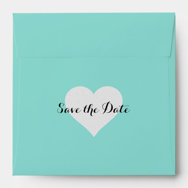 BRIDE & CO Save the Date Shower Party Envelope (Back (Top Flap))
