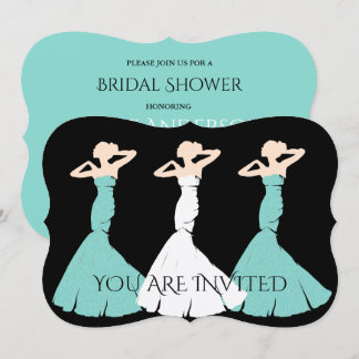 BRIDE & CO Teal Blue Be My Bridesmaid Bridal Party Invitation