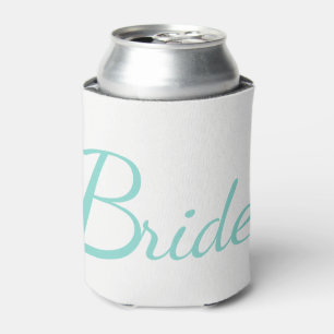 BRIDE & CO Teal Blue Bride Party Favour Can Cooler