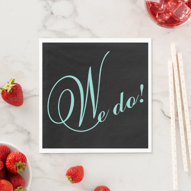BRIDE & CO The Happy Couple We Do Party Napkin (Insitu)