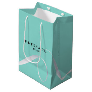 BRIDE & CO Tiffany Style Ribbon Party Gift Bag