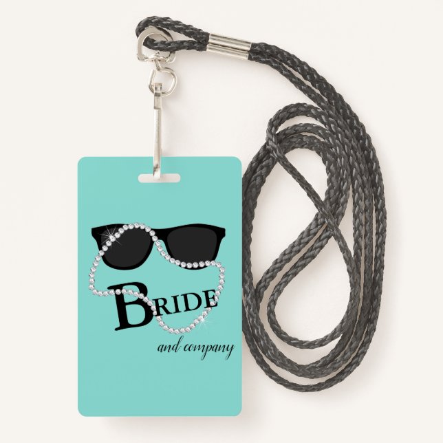BRIDE CO VIP Diamond Tiara Party Badge (Front with Lanyard)
