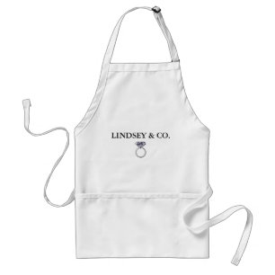 BRIDE & CO Wedding Ring Personalize Party Apron