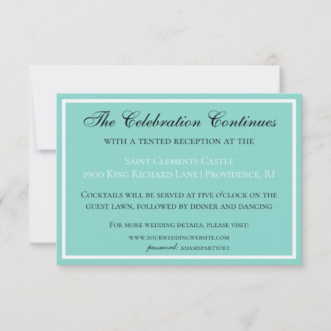 Bride & Co Wedding Suite Traditional Reception (Front)