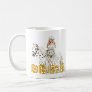 bride cowgirl coffee mug