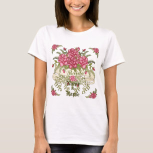 Bride custom wedding t-shirt