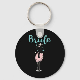 Bride - Cute Flamingo Bachelorette Bridal Party We Keychain