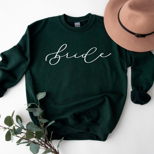 Bride Cute Script Bachelorette/Bridal Party Sweats Sweatshirt (Creator Uploaded)