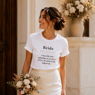 Bride Definition T-Shirt | Personalized Bride Gift