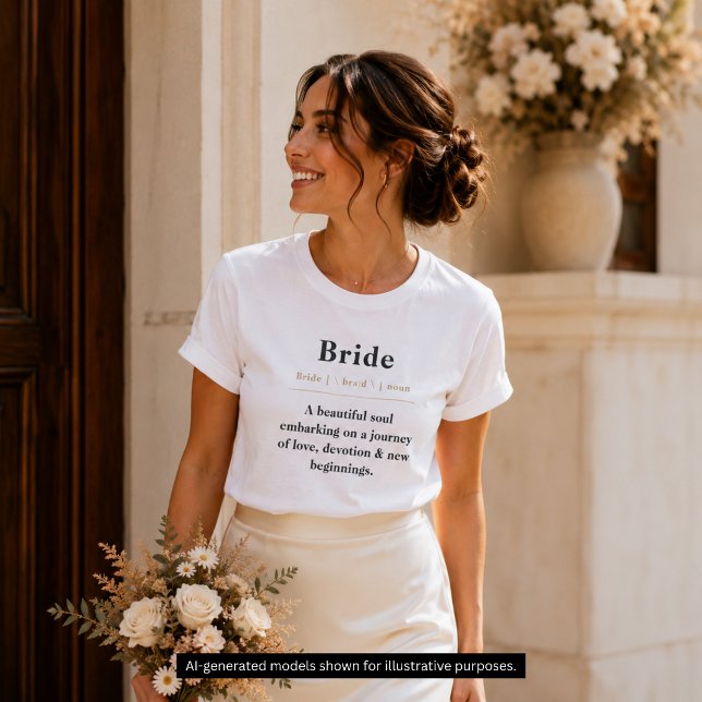 Bride Definition T-Shirt | Personalized Bride Gift (Creator Uploaded)