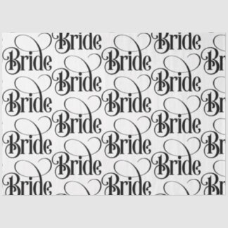 Bride (design 3) tissue paper