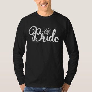 Bride Diamond Bachelorette Wedding Bridal Shower T-Shirt
