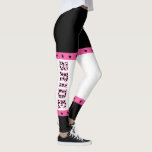 Bride Disco Cowgirl Bachelorette Party Leggings<br><div class="desc">Make sure everyone knows who's the bride at your disco cowgirl themed bachelorette party with these leggings. They have a pink, black and white colour scheme with the word BRIDE running up the side of either leg in fun black and white cow hide patterned letters.</div>