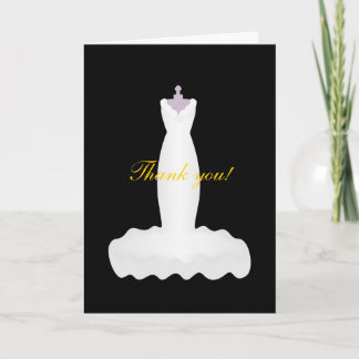 bride dress, Thank you! You Card