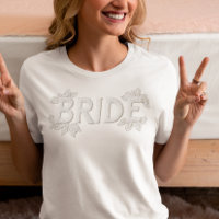 Bride Embroidered Faux Patch