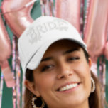 Bride Embroidered Faux Patch Trucker Hat<br><div class="desc">This design may be personalized in the area provided by changing the photo and/or text. Or it can be customized by clicking Personalize this Template and then choosing the click to customize further option and delete or change the colour of the background, add text, change the text colour or style,...</div>