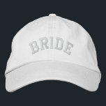 BRIDE EMBROIDERED HAT<br><div class="desc">Fun cap for the Bride!
See also this Groom cap:</div>
