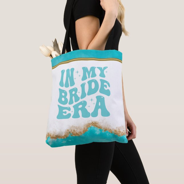Bride Era Wedding Bridal Tote Bag (Close Up)