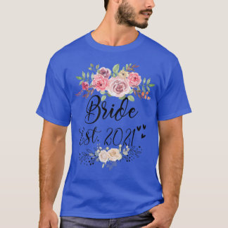 Bride Est 2022 Wedding Bachelorette Party T-Shirt