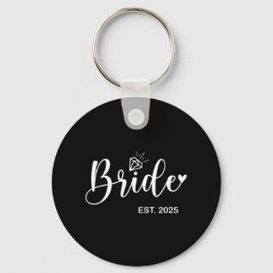 Bride Est. 2025 Bridal Wedding Matching Gifts Woma Keychain
