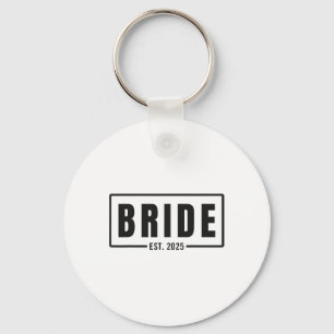 Bride Est. 2025 Future Wife Engagement Bachelorett Keychain