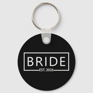 Bride est 2026 bridal shower wedding bachelorette keychain