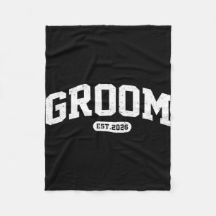 Bride est 2026 bride and groom 2026 matching fleece blanket