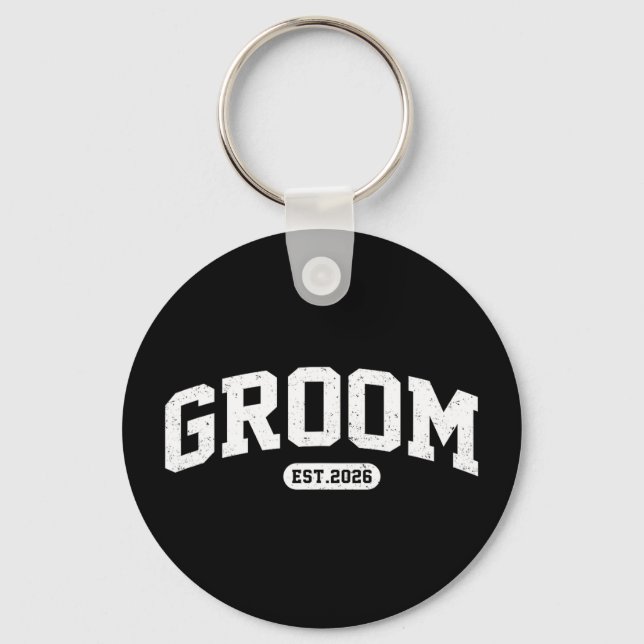 Bride est 2026 bride and groom 2026 matching keychain (Front)