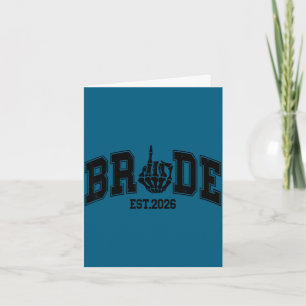 Bride est 2026 halloween valentine couples gothic card