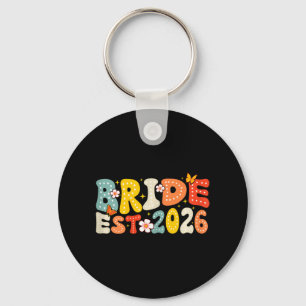 Bride Est 2026 Married Wedding Bridal Keychain