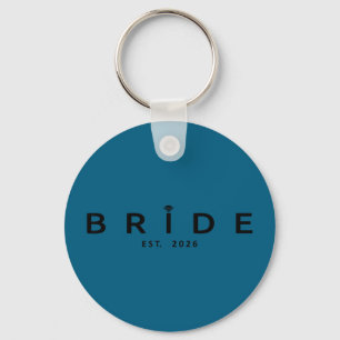 Bride est 2026 wedding bridal shower bachelorette keychain