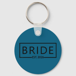 Bride est 2026 wedding bridal shower bachelorette keychain