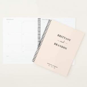 Bride et chambre minimaliste moderne Mariage rose 