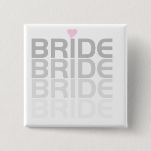 Bride Fade Tshirts and Gifts 2 Inch Square Button